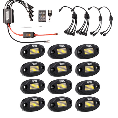 Pure White 48 LED PLUG & PLAY EXTREME BRIGHTNESS ROCK LIGHT KIT