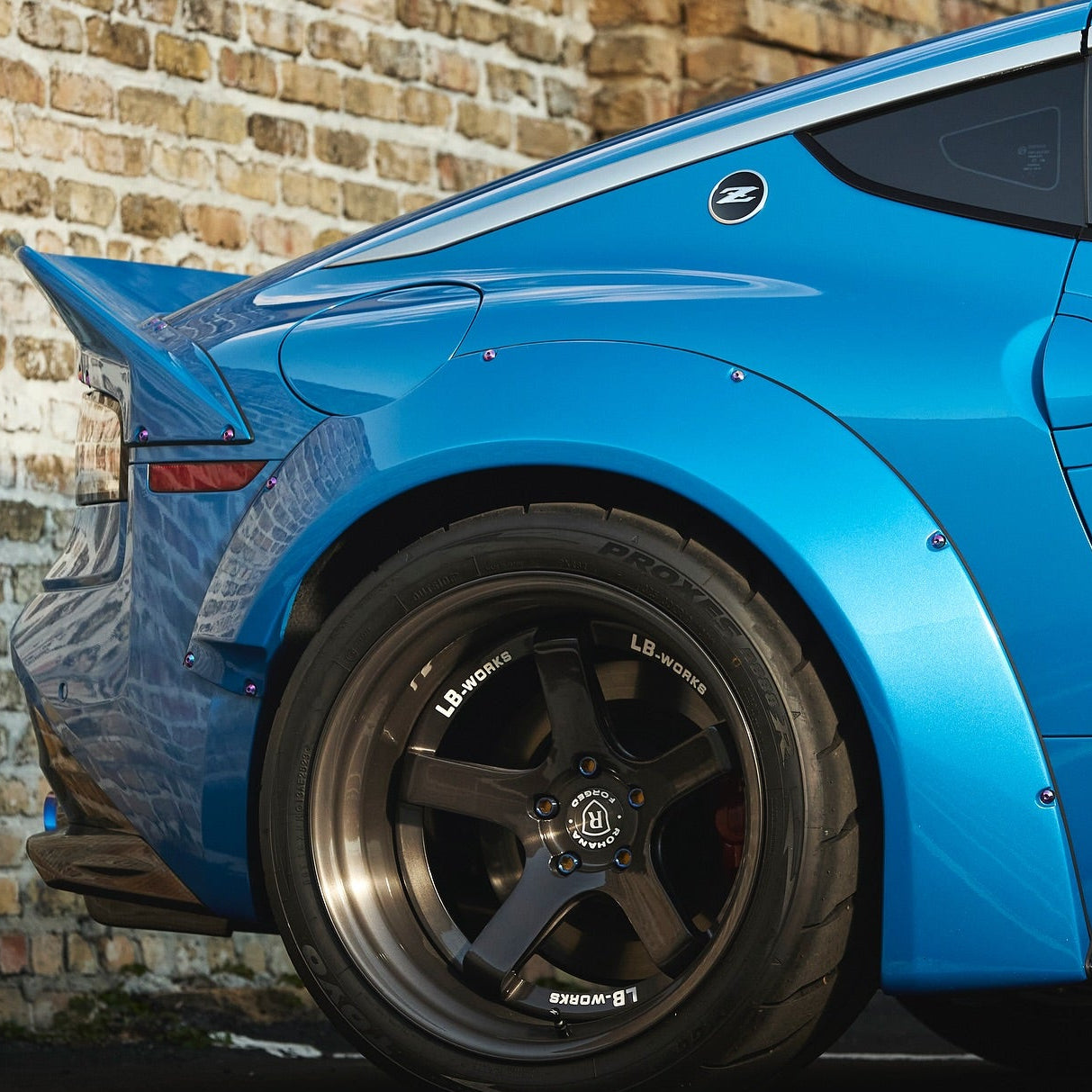 ZSPEC Low-Profile Body Kit Fastener, M5x20mm, Titanium w/ Rivet Nut, Per Each