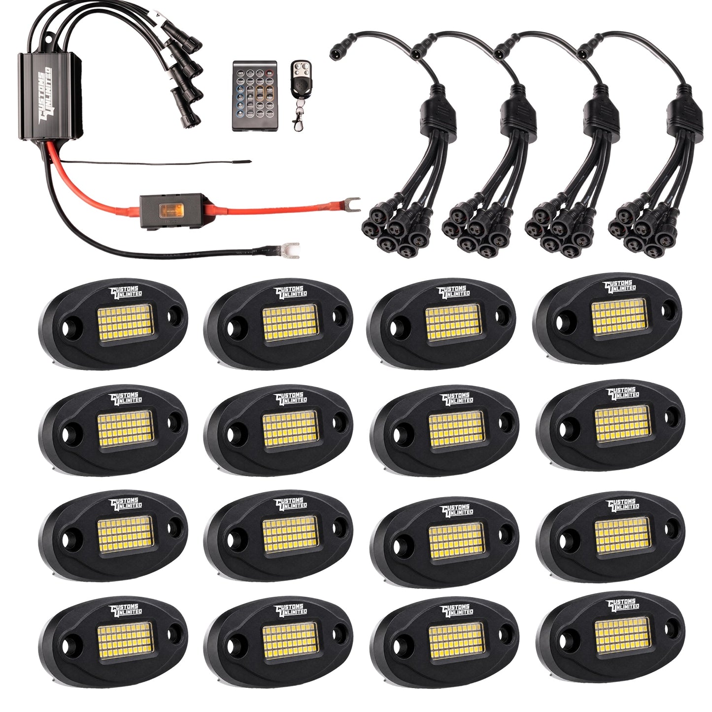 Pure White 48 LED PLUG & PLAY EXTREME BRIGHTNESS ROCK LIGHT KIT
