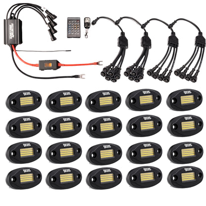 Pure White 48 LED PLUG & PLAY EXTREME BRIGHTNESS ROCK LIGHT KIT