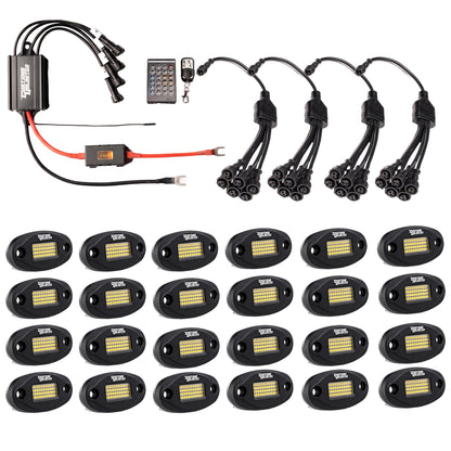 Pure White 48 LED PLUG & PLAY EXTREME BRIGHTNESS ROCK LIGHT KIT