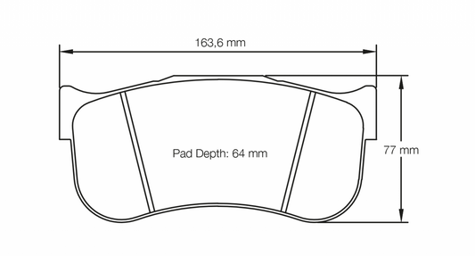 PAGID Racing Pagid Racing 8100 RST3 Compound Brake Pads 8100-RST3