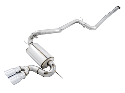 AWE Tuning Touring Edition Cat-back Exhaust for Ford Focus ST - Non-Resonated - Chrome Silver Tips 3015-32092