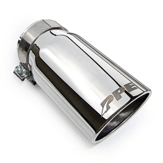 4" Exhaust Tip ID Steel Polished 304 Stainless Steel ppepower
