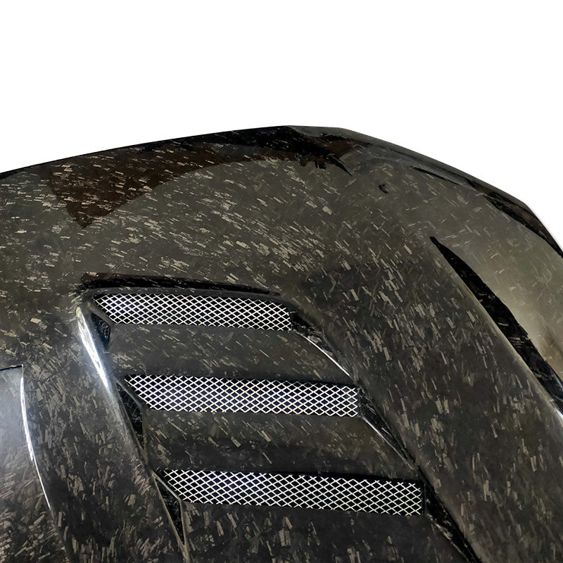 JDMuscle [08-15 Mitsubishi Lancer EVO X] Tanso Carbon Fiber Hood w/ heat extract *SPECIAL ORDER. NO CANCELLATION