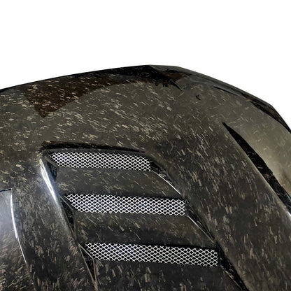 JDMuscle [08-15 Mitsubishi Lancer EVO X] Tanso Carbon Fiber Hood w/ heat extract *SPECIAL ORDER. NO CANCELLATION