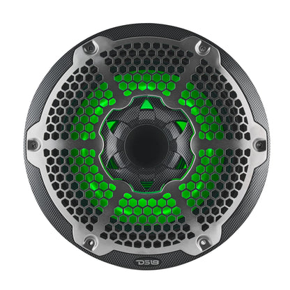 10” Marine 2-Way Hybrid Speaker with RGB LED, Compression Driver and Neodymium Magnet | 450W RMS 4-Ohm