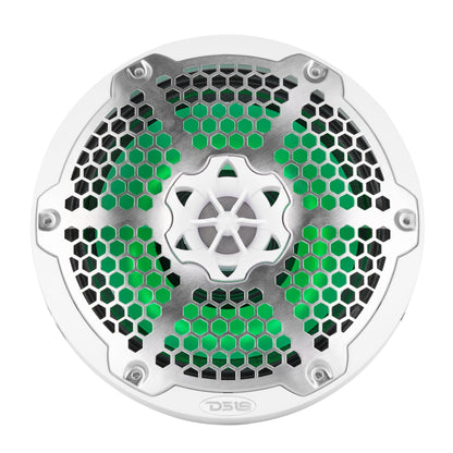 8” Marine 2-Way Hybrid Speaker with RGB LED, Compression Driver and Neodymium Magnet | 350W RMS 4-Ohm