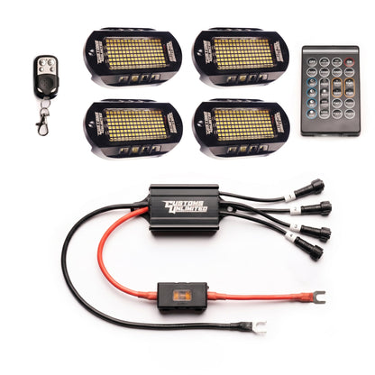 Pure White 144 LED Plug & Play Blazing Rock Light Kit