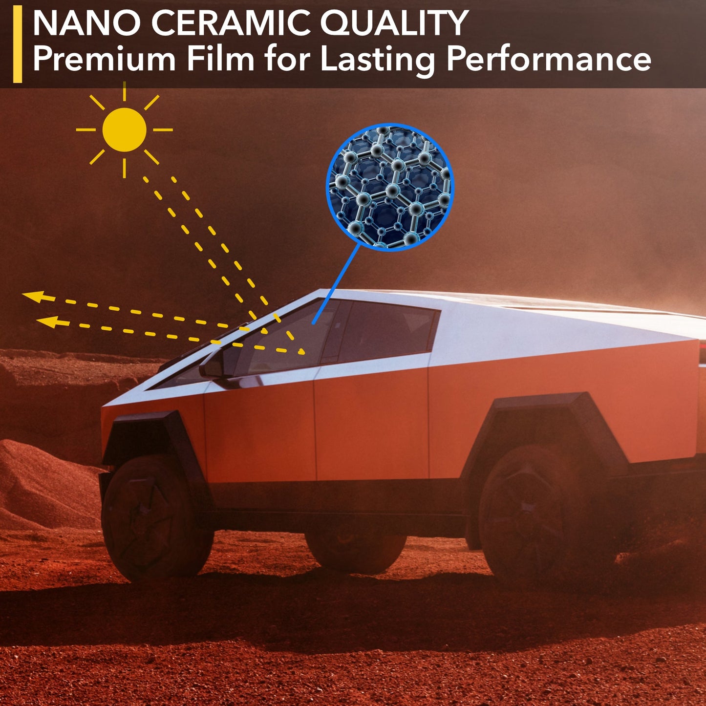 Nano Ceramic Windows Tint | Tesla Cybertruck