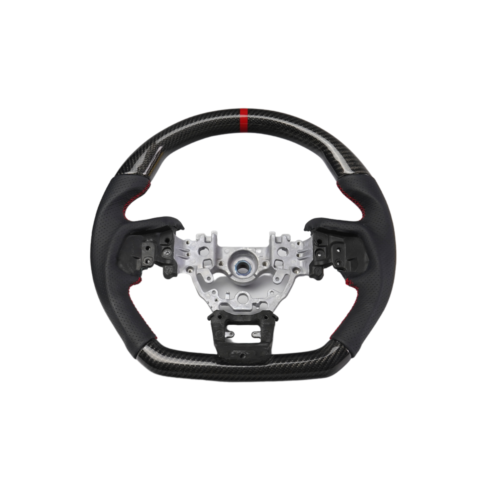 Racing Art [22-25 WRX] Carbon Fiber Steering Wheel - Leather / Suede