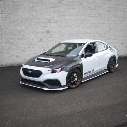 JDMuscle [22-25 WRX] Front Lip | OE+ Style Paint Matched / Gloss Black