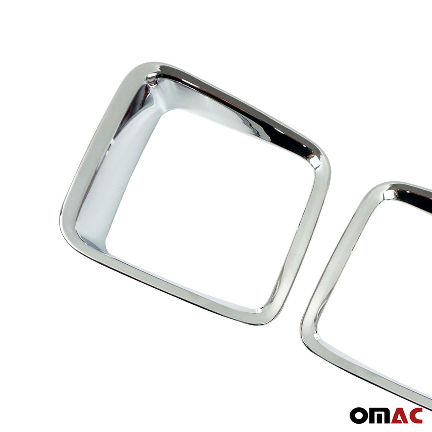 OMAC Inner Trunk Tail Light Trim Frame for Jeep Renegade 2015-2018 Chrome Silver 2Pcs 1708100