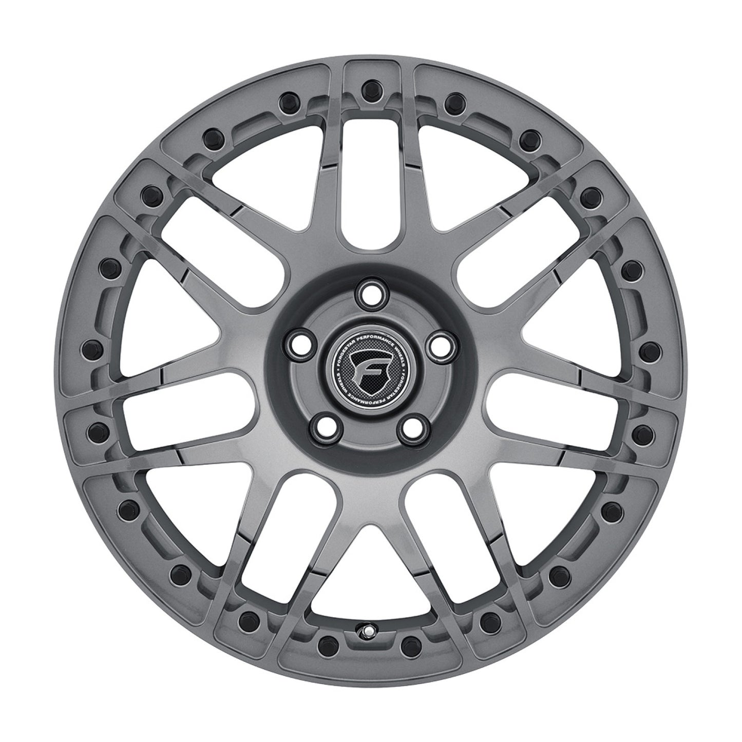 Forgestar 15x10 F14 Beadlock 5x115 ET22 BS6.4 Gloss ANT 78.1 Wheel F283B0071640
