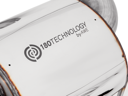 AWE Tuning Touring Edition Exhaust for VA STI / GV WRX / GV STI Sedan - Chrome Silver Quad Tips (102mm) 3015-42104