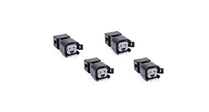 4x USCAR EV6 & EV14 Female to EV1 Male Fuel Injector Connectors Adapters VW AUDI
