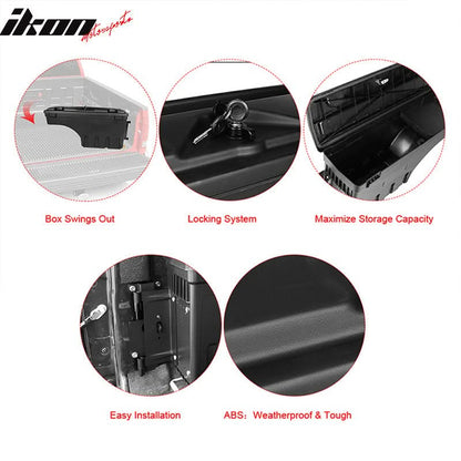 2007-2018 Chevy Silverado Truck Bed Storage Box Passenger Side ABS