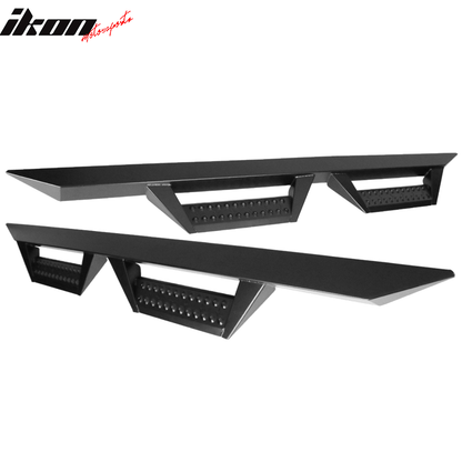2009-2023 Dodge Ram Crew Cab BZ Style Black Running Boards Side Step