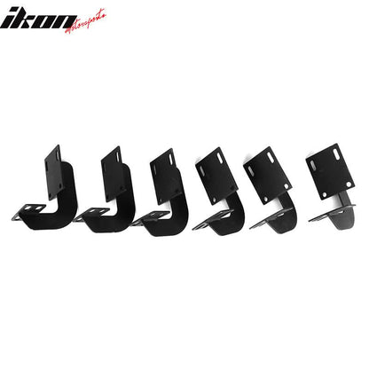1999-2016 Ford F-250 Superduty IKON V2 Black Running Board Solid Steel