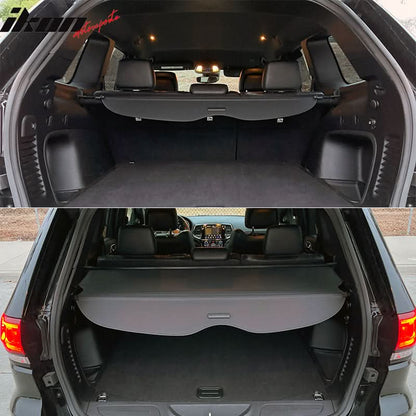 2011-2022 Grand Cherokee Rear Tonneau Cargo Cover Retractable Shade