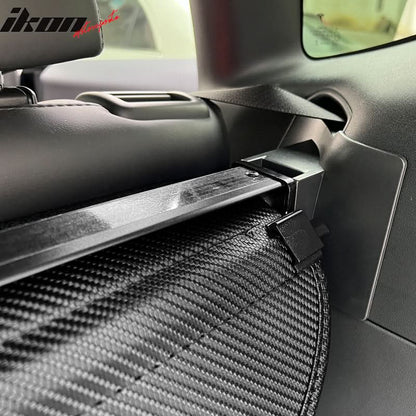 2020-2022 Tesla Model Y CF Texture Style Retractable Trunk Cargo Cover