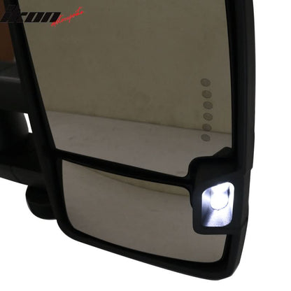 1999-2002 Silverado Tow Mirrors Power Heated Signal Arrow Lamp 2PC