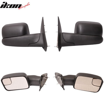 2002-2008Â Ram 1500 2002-2009 2500 3500 Side View Tow Mirrors Manual