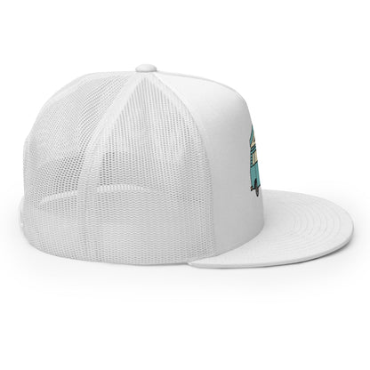 Dog in Van Trucker Cap