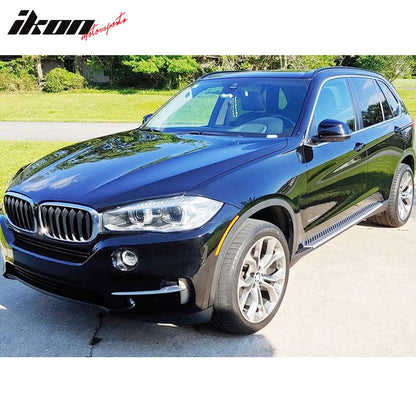 2014-2018 BMW X5 F15 OEM Style Silver Black Running Boards Aluminium