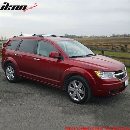2009-2020 Dodge Journey OE Black Cross Bar Roof Rack Aluminum ABS