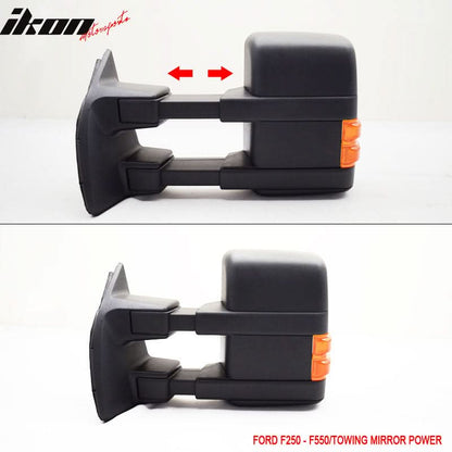 1999-2007Â F250 Side View Towing Mirror Power Dual Arm Pair Non Heated