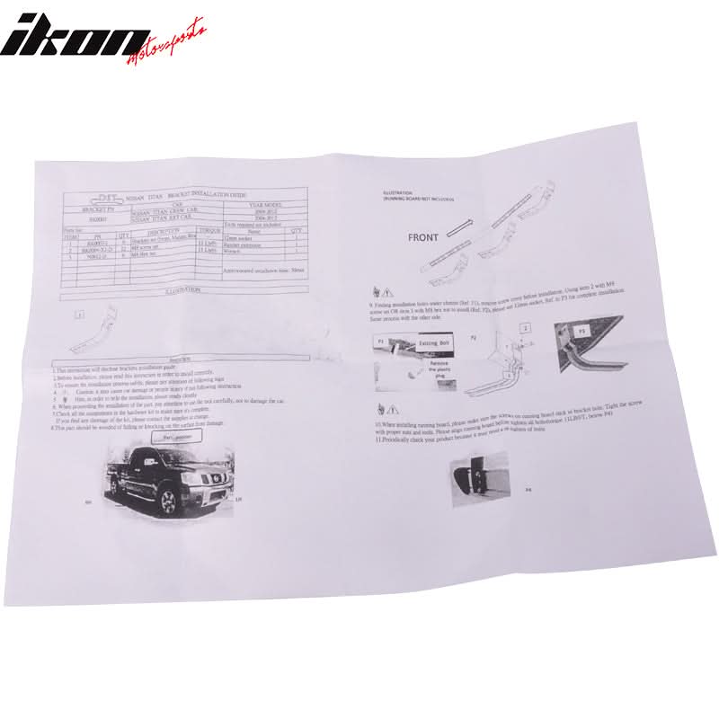2007-2013 Chevy Silverado Black Grey Running Board Bracket Aluminum
