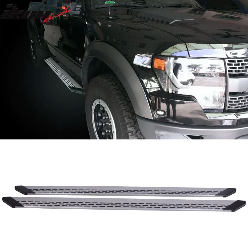 2004-2014 Nissan Titan Black Grey Running Board Bracket Aluminum