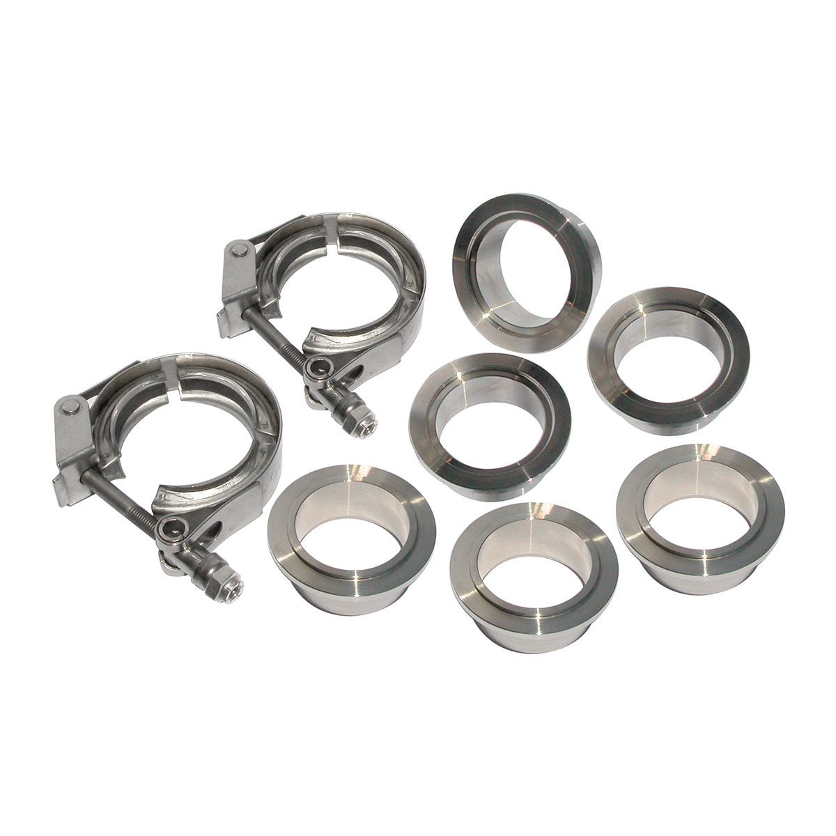 QR 304 Stainless Steel V-Band - 8 Piece Set (2C 3M 3F) (Built To Order) ppepower