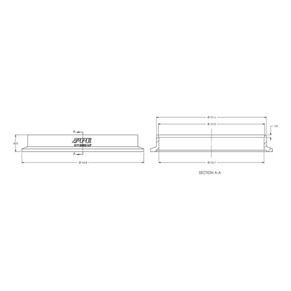 304 Stainless Steel V-Band Flange Exhaust Side (F) (Built To Order) ppepower