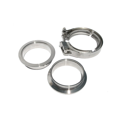 QR 304 Stainless Steel Clamps-Aluminum Flanges - 3 Piece Set (1C 1M 1F) (Built To Order) ppepower