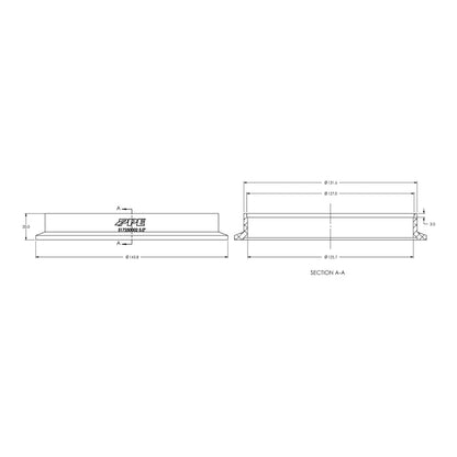 Aluminum V-Band Flange Exhaust Side (F) (Built To Order) ppepower