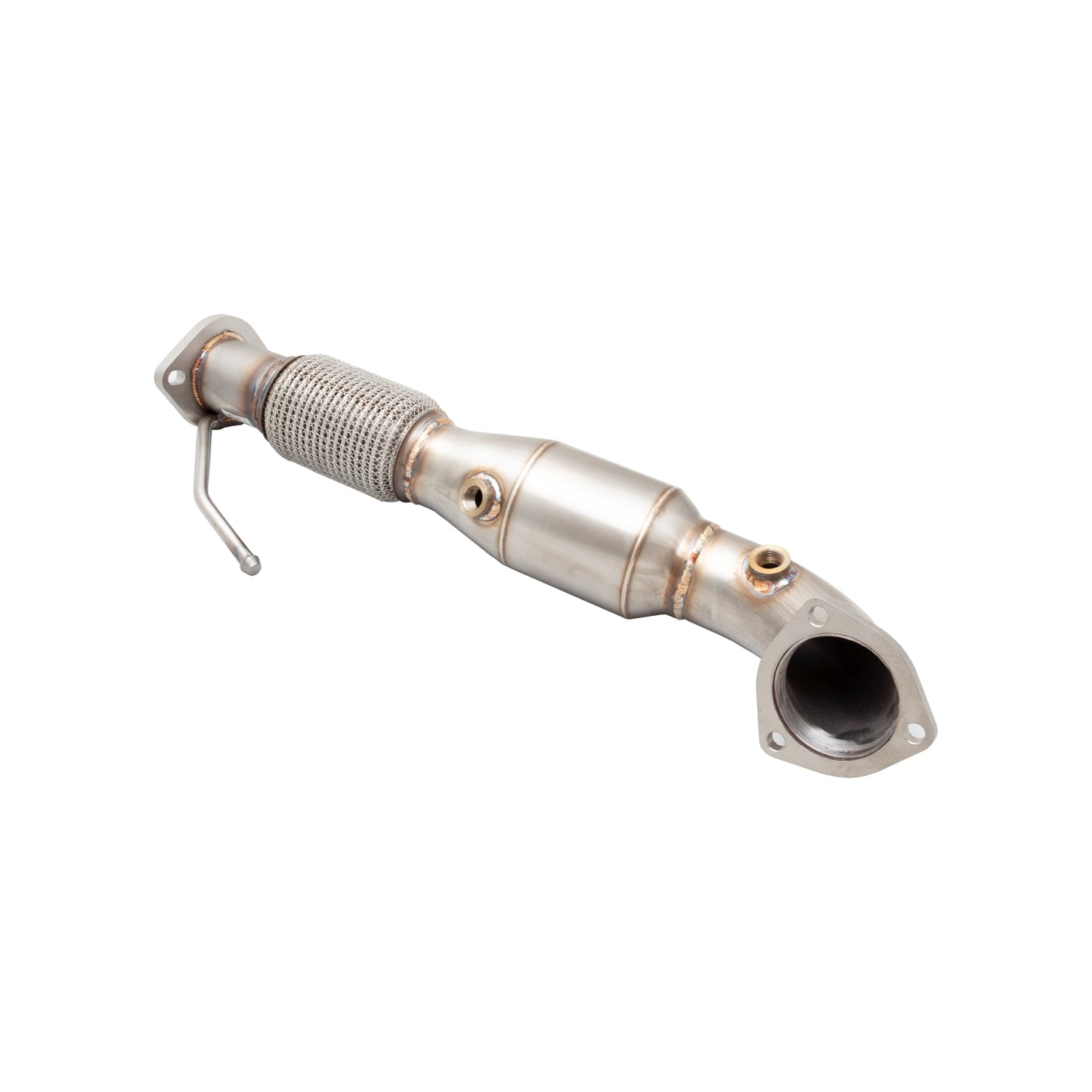 XFORCE Non-Polished Stainless Steel 4" Dump & Cat Kit (200 Cell) E2G4FJKITB