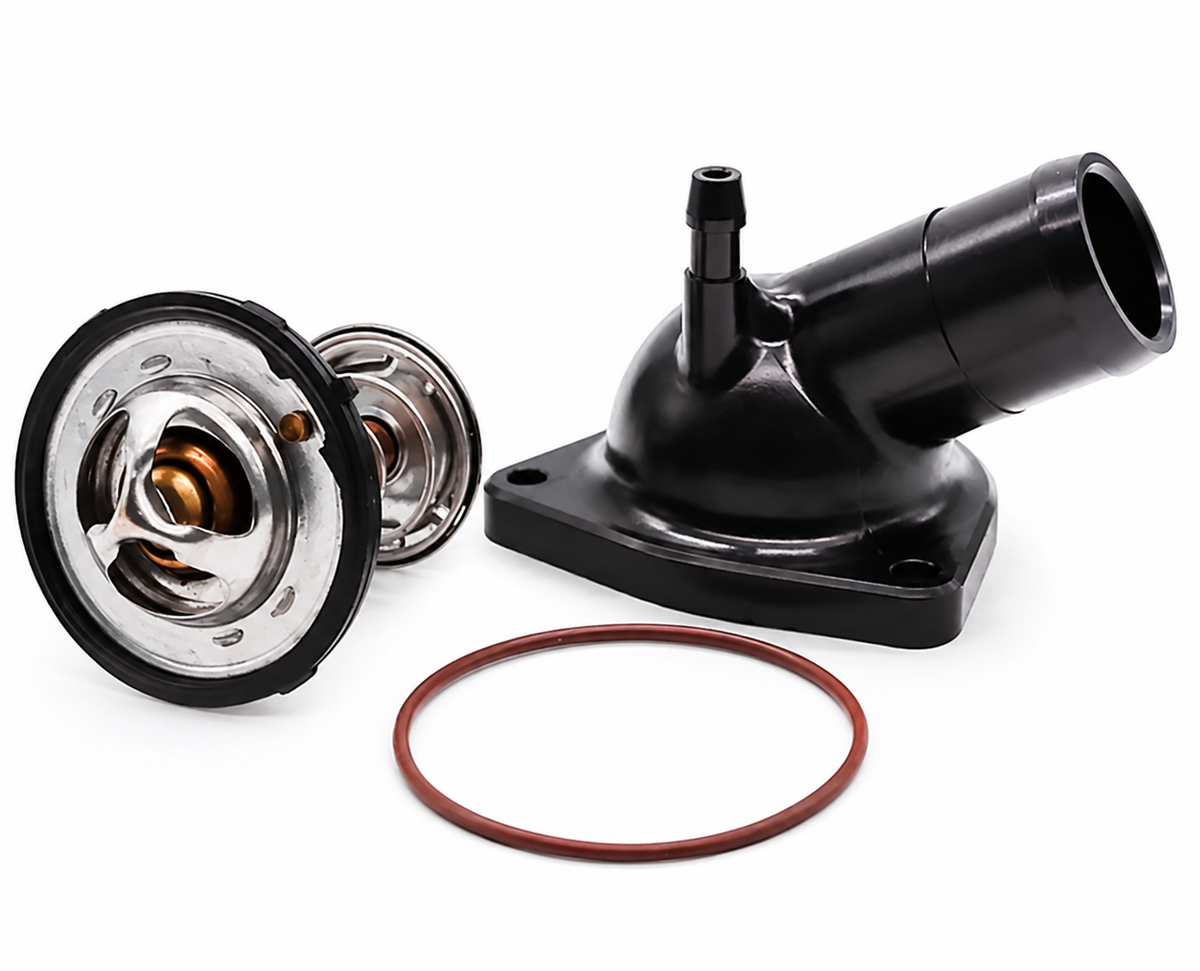 Granatelli GM LT 5.3L/6.2L Black Billet Thermostat Housing w/ 160°F Thermostat – 530160B