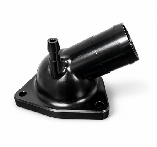 Granatelli GM LT 5.3L/6.2L Black Billet Thermostat Housing w/ 160°F Thermostat – 530160B