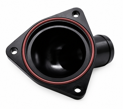 Granatelli GM LT 5.3L/6.2L Black Billet Thermostat Housing w/ 160°F Thermostat – 530160B
