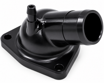 Granatelli GM LT 5.3L/6.2L Black Billet Thermostat Housing w/ 180°F Thermostat – 530180B