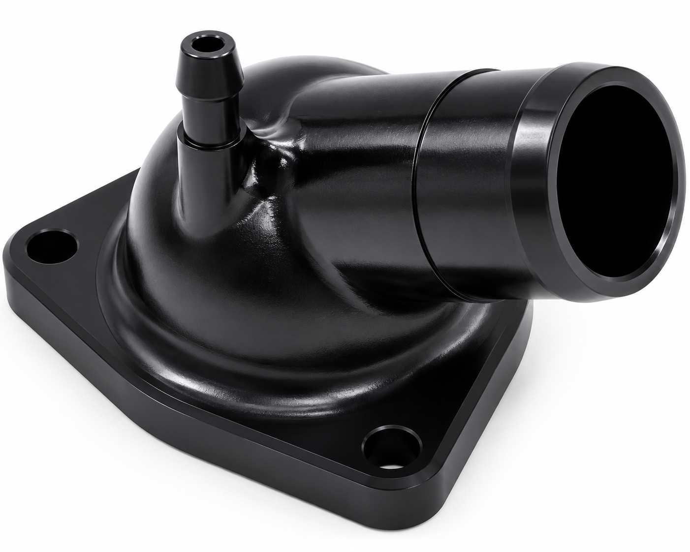 Granatelli GM LT 5.3L/6.2L Black Billet Thermostat Housing w/ 160°F Thermostat – 530160B