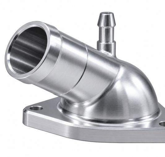 Granatelli 2014–2020 GM LT 5.3L/6.2L Billet Thermostat Housing w/ 180°F Thermostat – 530180