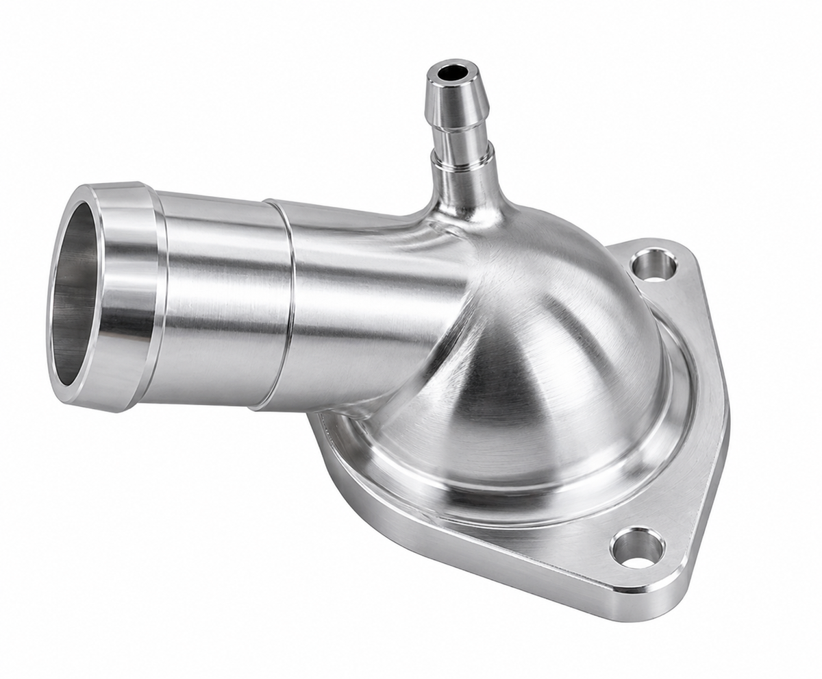 Granatelli 2014–2020 GM LT 5.3L/6.2L Billet Thermostat Housing w/ 180°F Thermostat – 530180