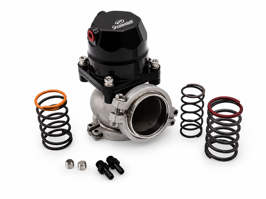 Granatelli 50mm Piston-Actuated External Turbo Wastegate with V-Band – 540203