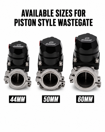 Granatelli 50mm Piston-Actuated External Turbo Wastegate with V-Band – 540203
