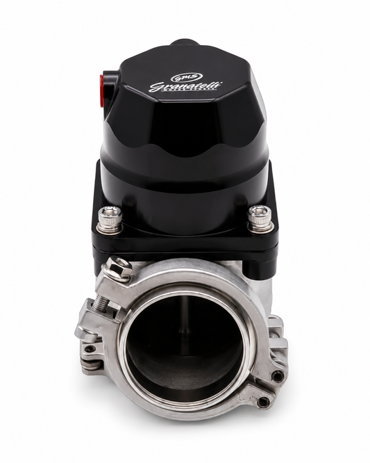 Granatelli 60mm Piston-Actuated External Turbo Wastegate with V-Band – 540260