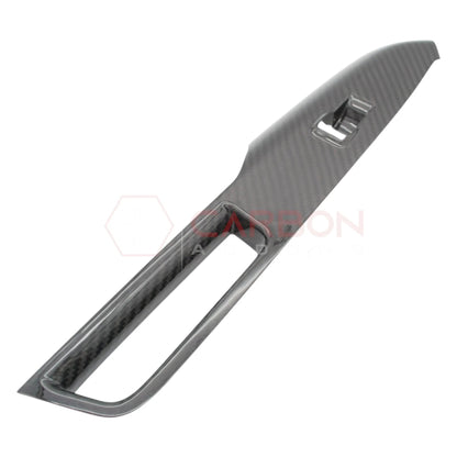 Real Carbon Fiber Window Switch Control Trim Covers V2 for 2024+ Ford Mustang