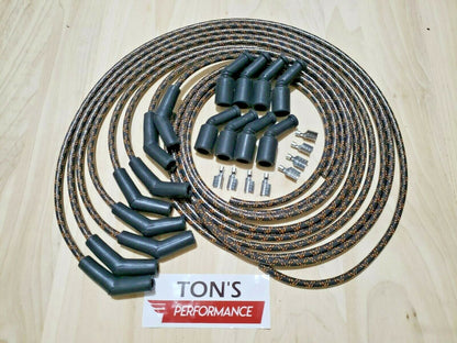 Vintage Cloth Braided Spark Plug Wires LSX LS1 LS LT SWAP Unassembled wire kit